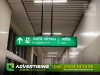 Dhaka Metro Rail for Direction Sign in Bangladesh